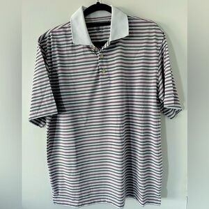 Polo Golf T-shirt PGA tour - striped Medium Men’s